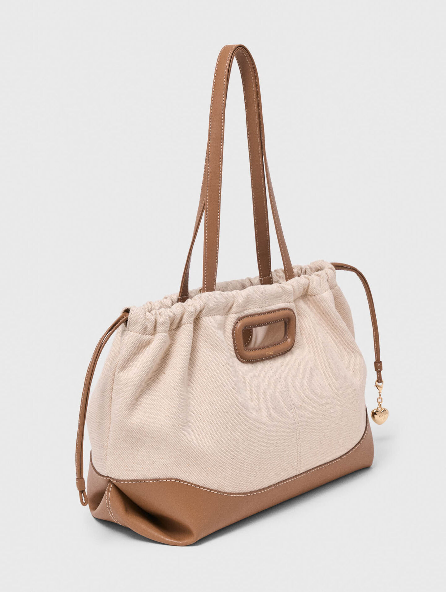 Milpli canvas and leather tote bag
